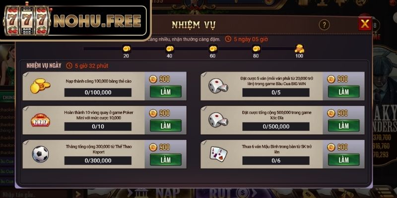 Nạp định kỳ giúp tăng thêm ngân sách quay